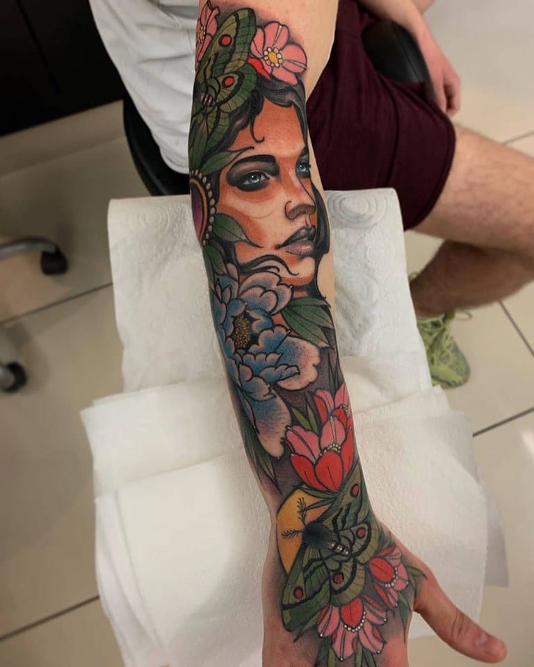Asian color sleeve by Joshua Nordstrom TattooNOW