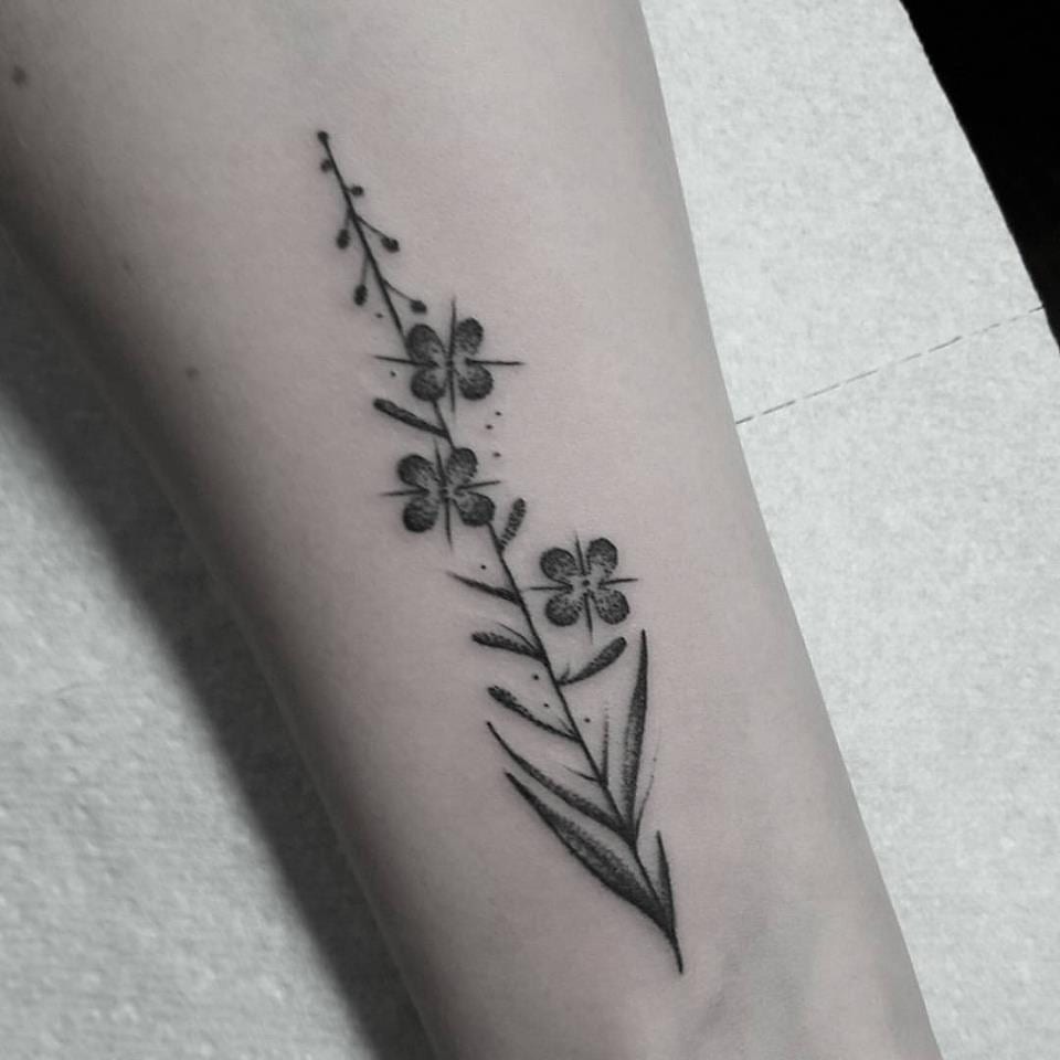 Floral Tiny Temporary Tattoo, Blue Blossom Flash Tattoo, Minimalistic  Artistic Fake Tattoo, Waterproof Flowers - Etsy